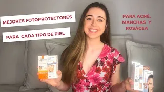 MEJORES PROTECTORES SOLARES PARA LA CARA: Acné, manchas, rosácea // ISDIN FUSION WATER, ANTHELIOS...