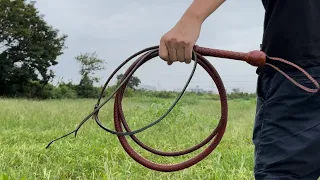 インディ・ジョーンズ　鞭　デモ   trinitywhip’co 7.5ft サドルタンカラー