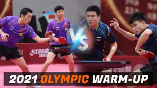 Ma Long/Xu Xin vs Zhou Qihao/Liang Jingkun | 2021 Chinese Warm-up for Olympic