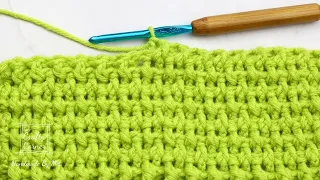 How To Crochet Rice Stitch Tutorial // One Row Repeat
