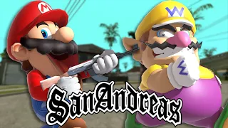 Wario plays: GTA SAN ANDREAS AS MARIO