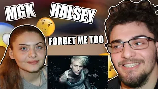 Me and my sister watch Machine Gun Kelly ft. Halsey - forget me too (Official Music Video)(Reaction)