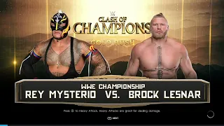 Trying to beat Brock Lesnar on Legend Difficulty with Rey Mysterio