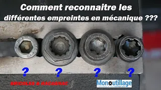 ❓❓❓ Différentes empreintes en mécanique ❓❓❓