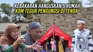 KEBAKARAN HANGUSKAN 5 RUMAH DI PURWAKARTA | KDM TEGUR K0RBAN KEBAKARAN YANG MENGUNGSI DI TENDA