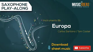 Europa - Carlos Santana - Saxophone Bb Play-Along - Download Music Sheet