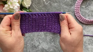 ШИКАРНАЯ РЕЗИНКА, КОТОРАЯ НЕ РАСТЯГИВАЕТСЯ!knittingpatterns