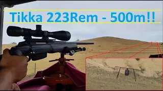 Tikka T3 .223Rem - Long Range Load Validation - 500m