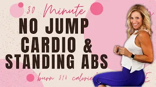30 Minute SWEATY No Jump Cardio & Standing Ab Workout