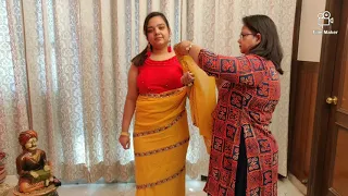 How to wear Mumtaz Style Saree : Retro Style