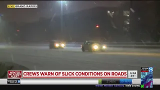Snow, slippery roads create treacherous travel Wednesday