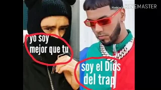 Anuel le tira a badbunny y el conejo malo le responde  😱