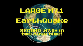 1/23/2021 -- Large M7.1 Earthquake strikes near ANTARCTICA -- Second Large M7+ quake = Major unrest