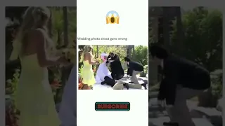 Wedding ceremony ends terribly - Wedding fails #Caughtoncamera #shorts #trending #accident #cctv