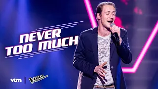 Bram - 'Never Too Much' | The Blind Auditions | The Voice van Vlaanderen | VTM