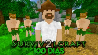 Vou sobreviver 100 DIAS com os ÍNDIOS no Survivalcraft!