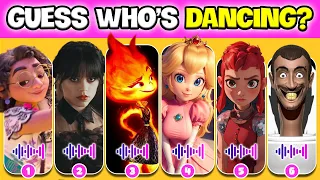 Guess Who Is Dancing? Who DANCES Better? Elemental, Wednesday, Nimona, Skibidi Toilet, Encanto,Sonic