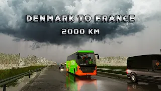 Long Route | Denmark to France | Fernbus Simulator | Logitech G29