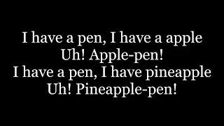 PIKOTARO - PPAP (Pen Pineapple Apple Pen) ( lyrics ) Long Version