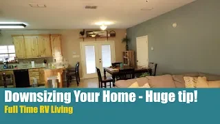 Quick tip for downsizing your home to RV full-time