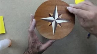 Compass Rose in Marquetry. Step by Step. HD