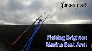 Shore Fishing UK  | Catching Bass Whilst Everyone Struggled on Brighton East Arm | East Sussex