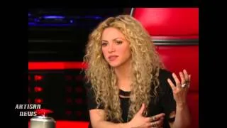 COLDPLAY CHRIS MARTIN GETS THUMBS UP FROM SHAKIRA FOR THE VOICE BATTLE ROUNDS 2