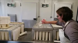 Fabrication du fromage de chèvre fermier  de la Ferme Le Buisson