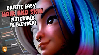 How to make stylized skin and hair materials in Blender | Tutorial