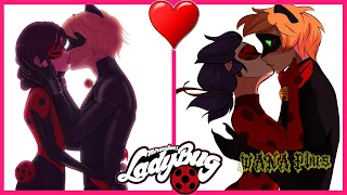 💞 Cat Noir and Ladybug 💖 Love Story 💖 Miraculous Ladybug Couples 👉@WANAPlus