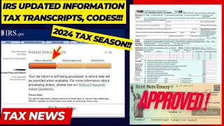 HOW TO ACCESS YOUR TAX TRANSCRIPTS. TOP TRANSCRIPT CODES, STEP BY STEP INSTRUCTIONS