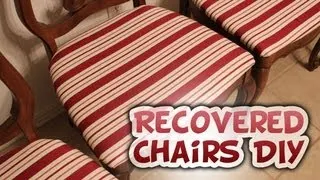 ReCovering Chairs DIY Tutorial - Whitney Sews