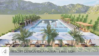 RESORT DESIGN IDEA | AREA - 1,000 SQM