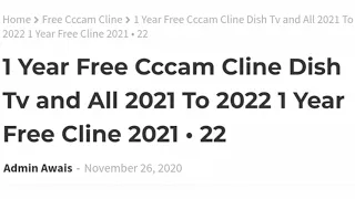 1 Year Free Cccam Cline Dish Tv and All 2021 To 2022 1 Year Free Cline 2021 • 22