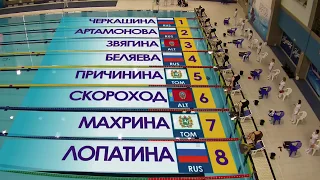 Первенство России-2018. Плавание в ластах, 100 м. Юниорки. Финал