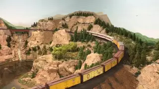 Movie: The Rocky Mountain Lines HO Scale Model Railroad 1/87 Burlington CB&Q Rio Grande D&RGW