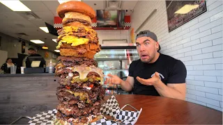 The CRAZIEST BURGER CHALLENGE I HAVE ATTEMPTED THIS YEAR! | Joel Hansen