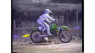 Jeff Ward and Ricky Johnson MX Battle at Gatorback. 1988