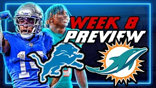 Detroit Lions vs Miami Dolphins Week 8 Preview: Lions Poised for an UPSET!