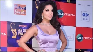 Sunny Leone Hot Look With Her husband At Zee Cine Awards 2019