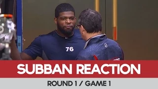 Subban Reaction after being Ejected for Slash on Stone