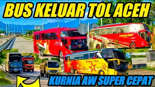 BUS KELUAR TOL ACEH🔥LEBIH AWAL SAMPAI DI ACEH#jrg #busindonesia #pmtoh #putrapelangi #CKJ#