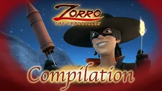 Zorro the Chronicles | Episode 10 - 12 | 1 Hour COMPILATION | Superhero cartoons