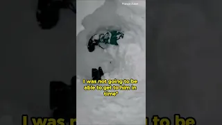 "I thought I was gonna DIE on my own" Snowboarder Rescue | #survival  #shorts