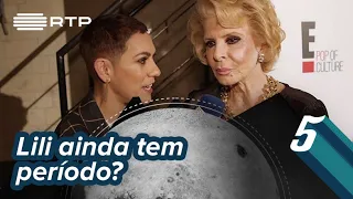 Beatriz Gosta descobre que Lili Caneças ainda tem período | 5 Para a Meia-Noite | RTP