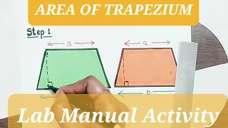 Maths Activity // Area of Trapezium # Lab Manual for Class 8