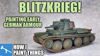 Early War German Armour - Panzer Grey Made Interesting! [How I Paint Things]