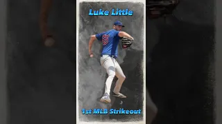 Luke Little records first MLB Strikeout for the Chicago Cubs! #shorts