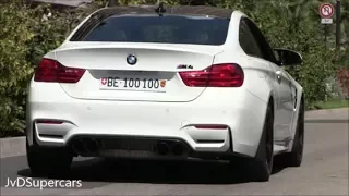BMW M4 F82 w/ Akrapovic Exhaust in Monaco! LOUD Revs, Accelerations & Crackles!