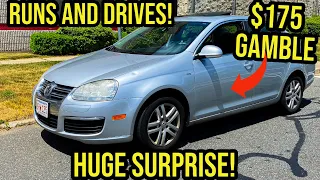 I Bought a Wrecked 5 Speed Manual VW TDI for $175 at Auction and fixed it for $20! Inspr Samcrac Gti